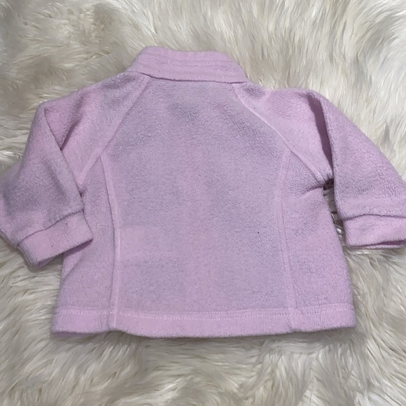 3/25$ Columbia Baby Girl Pink Fleece Jacket Size 12mos. - Picture 4 of 4
